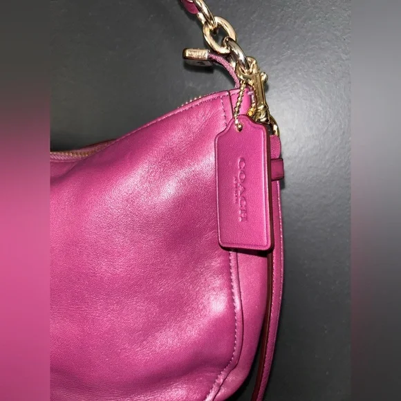 Coach Chelsea, 2way Smooth Purple Calf Leather Bag (2015) - 37018 - Picture 4 of 16